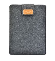 Apple Macbook Air Pro 13 İnch Tüm Modeller İçin Keçe Kılıf Çantai Laptop Notebook Kılıf Koyu Gri (Gri)