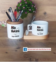 Aile Hekimi Kalemlik, Kupa Bardak T Kişiye Özel Hediye (Model 11)