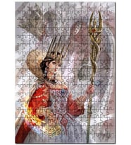 Cakapuzzle Kartların kraliçesi Sanat Görseli Puzzle Yapboz MDF (Ahşap) (255 Parça)