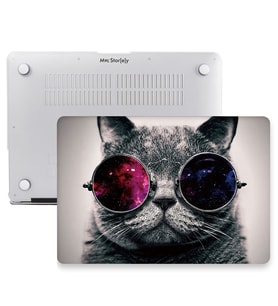 McStorey Macbook Air ile Uyumlu Kılıf M1 HardCase A1932 A2179 A2337 Cat01NL (Saks-Kırmızı)