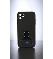 IPHONE 11; YUVARLAK KAMERA TASARIMLI, KAMERA KORUYUCU, DARBE ÖNLEYİCİ LÜKS  SİLİKON KILIF (Siyah-Lacivert)