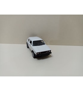 Volkswagen GOLF MK1 Metal Model Oyuncak Araba 12 Cm ( ÖZEL PLAKALI ) (Beyaz)