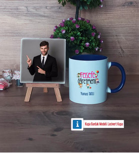 Felsefe Öğretmeni Fotoğraflı Dekoratif Taş, Kupa Bardak Beyaz Hediye (Model 3)