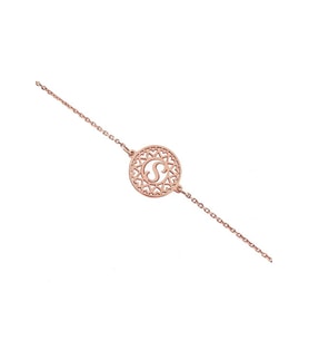 Harf Tasarım 925 K Gümüş Bileklik (Rose)