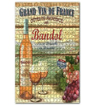 Cakapuzzle Badol Kırmızı Şarap Ve Üzüm Görseli Puzzle Yapboz MDF (Ahşap) (500 Parça)