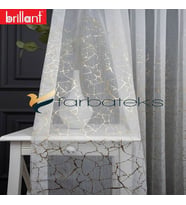 3Kat Pileli Brillant Gümüş Gri-Gold Altın Silver Mermer Sırma Sim Varaklı Desen Tasarım (Model 2)