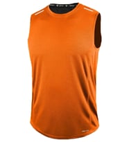 Erkek Nem Emici Hızlı Kuruma Atletik Teknik Performans Sporcu Sıfır Kol T-shirt DRIFIT-SIFIRKOL (Turuncu)