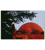 Cakapuzzle Ağaçların Arasından Kızıl Kubbe  Puzzle Yapboz MDF (Ahşap) (255 Parça)