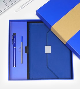 Kutulu Defter Kalem Seti (Lacivert)