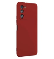 Tecno Camon 18 Kılıf Kamera Korumalı Silikon Rubber Arka Kapak (Kırmızı)