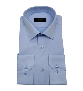 Erkek Slim Fit Jakarlı Gömlek Bgl-st00166 (Mavi)