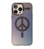 IPHONE 14 PRO UYUMLU VENÜS MAGSAFE TASARIM KILIF (Siyah-Gri)