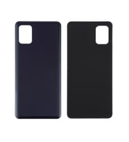 Samsung A41 LOGOLU Arka Pil Kapağı, LENS HARİÇ SM-A415F (Siyah)