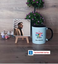 Teknoloji ve Tasarım Öğretmeni Fotoğraflı Dekoratif Taş, Kupa Bardak Beyaz Hediye Öğretmenler Günü Hediyesi (Model 11)