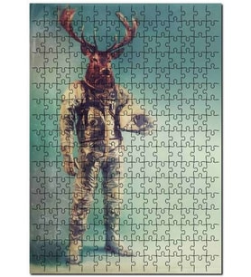 Cakapuzzle Astronot Konsept Sanatı Görseli Puzzle Yapboz MDF (Ahşap) (1000 Parça)