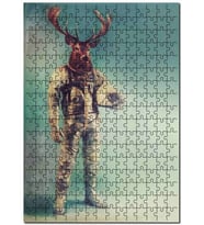 Cakapuzzle Astronot Konsept Sanatı Görseli Puzzle Yapboz MDF (Ahşap) (1000 Parça)