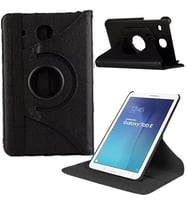 Samsung Galaxy Tab T560 T562 T565 9,6 İnç Döner Standlı Tablet Kılıfı (Siyah)