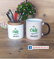 Gıda Mühendisi Kalemlik, Kupa Bardak T Kişiye Özel Hediye (Model 3)