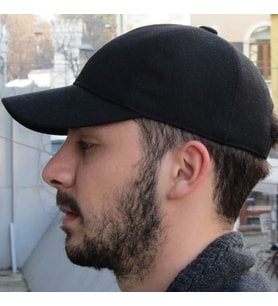 Kışlık Kaşe Beyzbol Kep Erkek Şapka cp225 (Siyah)