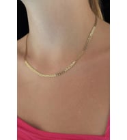 14 Ayar Altın Bismark Kolye (Sarı)