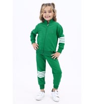Toontoy Kız Çocuk Nakışlı Eşofman Takım (Yeşil)