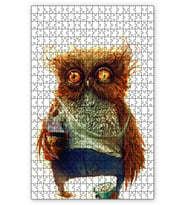 Cakapuzzle Owl Hangover Puzzle Yapboz MDF (Ahşap) (1000 Parça)