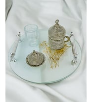 Radiant Nişan Damat Kahve Tepsisi (Krem)