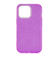 iPhone 13 Pro Kılıf Simli Renkli Silikon (Mor)