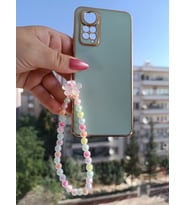 Renkli Boncuklu Telefon Charmı,Telefon Bileklik Aksesuarı ve Hediye Kutulu (02)