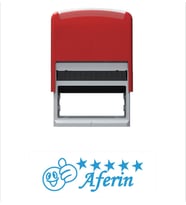Yıldızlı Aferin Öğretmen Kaşesi (Mavi)