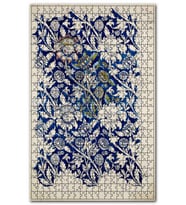 Cakapuzzle Seramik Çiçek Baskı Puzzle Yapboz MDF (Ahşap) (500 Parça)