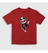Presmono Unisex Çocuk Beyaz Bonesy Gorillaz T-Shirt 54365tt (Kırmızı)