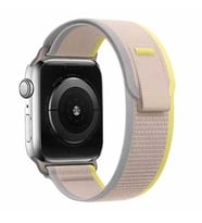 Apple Watch 40mm Zore KRD-77 Hasır Kordon (Beyaz-Sarı)