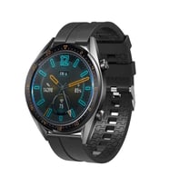 Mi Watch Color Kordon Silikon Dalga Desen Şerit Band 23 (Siyah)