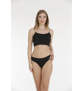 Berrak Kadın Lazer Kesim Bikini Külot 11688 - 12 Adet (Siyah)