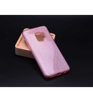 Samsung Galaxy A6 2018 Kılıf Simli Parlak Shining Kapak (Rose)