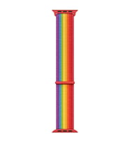 Microsonic Apple Watch Series 9 45mm Hasırlı Kordon Woven Sport Loop Mavi (Çok Renkli)