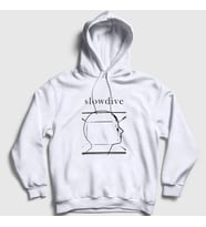 Presmono Unisex Beyaz Cover Slowdive Kapüşonlu Sweatshirt 438099tt (Beyaz)