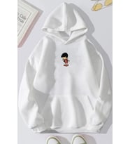 Unisex Chen Üzümlü Kekim Baskılı Sweatshirt (A.Beyaz)