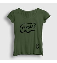 Presmono Kadın Beyaz Tivoli Pearl Jam T-Shirt 74453tt (Haki)