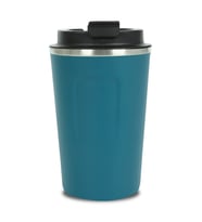 TERMOS BARDAK MUG 380 ML ( SIRDIRMAZ KAPAK , EL YAKMAZ ) (Petrol Mavisi)