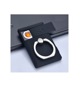 Telefon Tutucu Izgaralı Çakmak (Siyah)