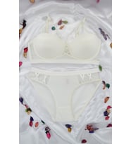 Le Jardin 5030-B Destekli-Balenli Cassie Bra Sütyen Takımı (Ekru)