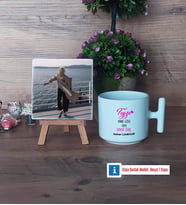 Teyze Daha Cool Fotoğraflı Dekoratif Taş, Kupa Bardak Beyaz Hediye (Model 12)