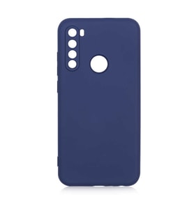 Xiaomi Redmi Note 8 Kılıf Özel Orijinal Lansman Serisi, İçi Kadife, Pürüzsüz Yumuşak ve Mat TPU Silikon (Lacivert)