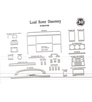 Meriç® Land Rover Discovery Ön Torpido Kaplama Maun 30 Parça 1990-1998 (Alüminyum)