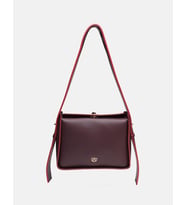Zelia Uzun Askı Detaylı Omuz Çantası HC-R1257 (Bordo)