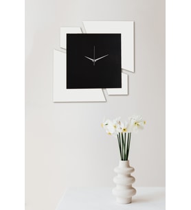 Dekoratif Ahşap Duvar Saati 50 cm - Puzzle (Beyaz)