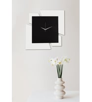 Dekoratif Ahşap Duvar Saati 50 cm - Puzzle (Beyaz)
