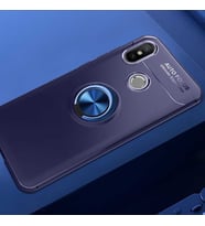 Xiaomi Mi 8 SE Kılıf Yüzüklü Magnetli Ravel Case (Mavi)